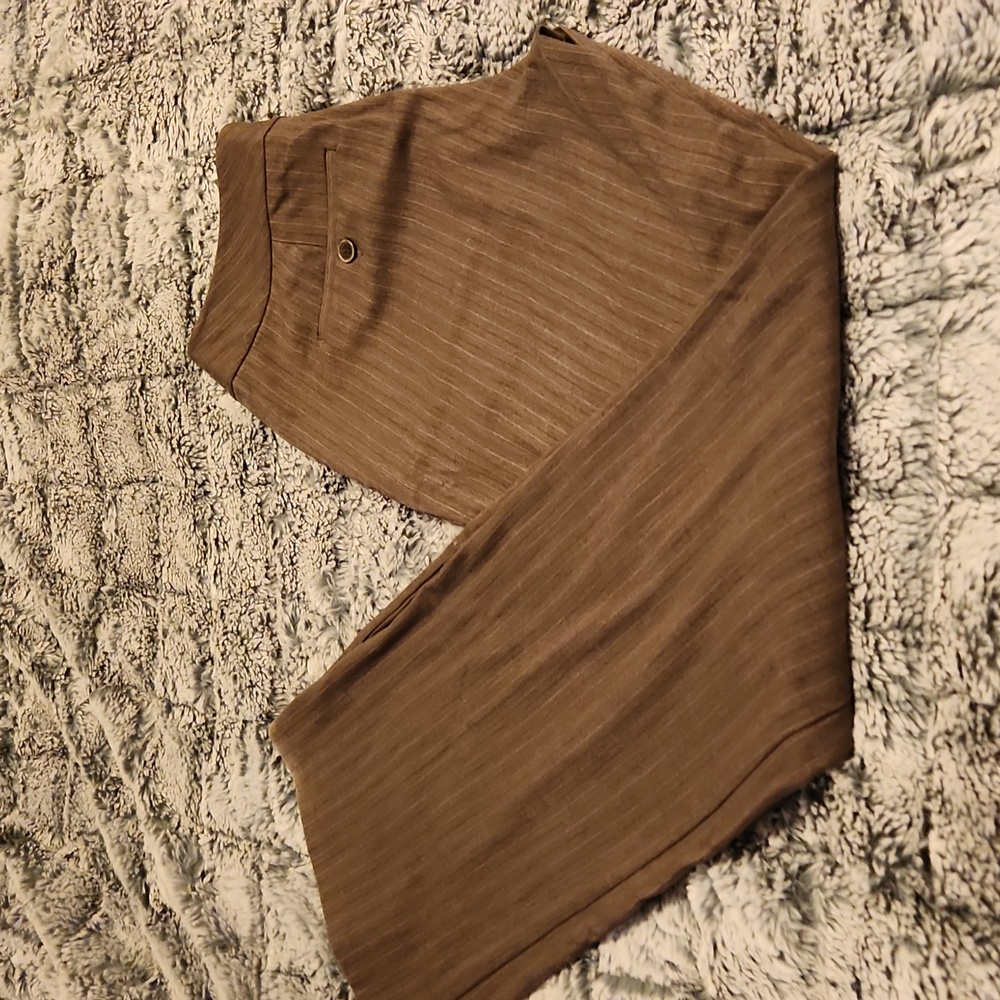 Axcess brown pinstrip dress pants
